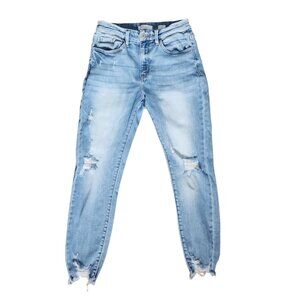 KanCan Jeans Womens Size 27 Blue Denim Signature Kurvy Ankle Skinny Mid Rise